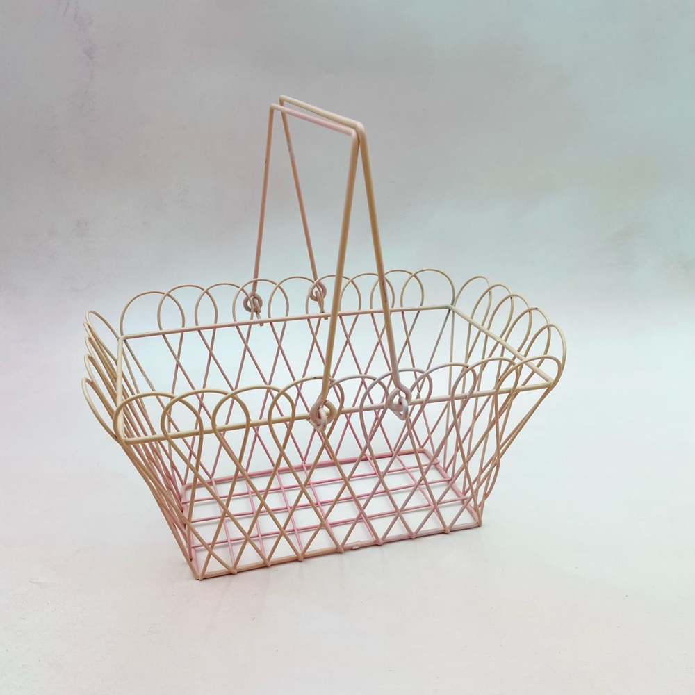 Pink Wire Basket